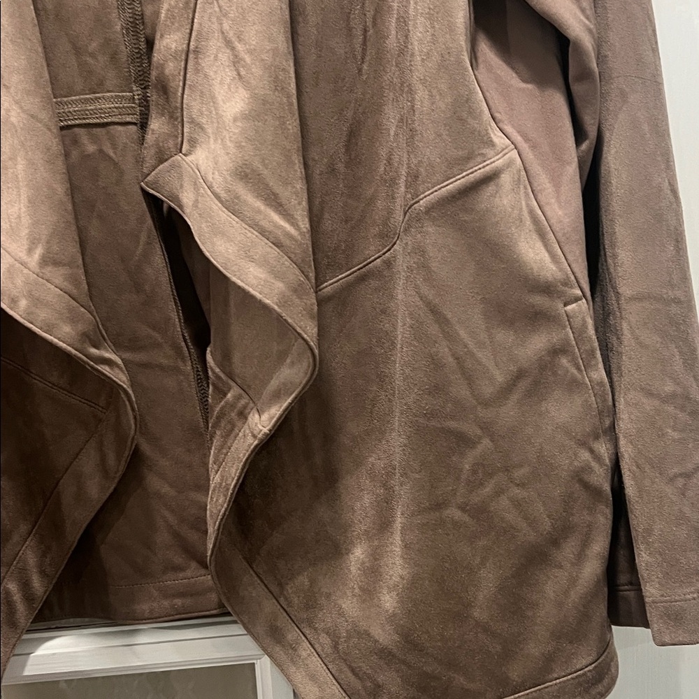 J. Jill Tan Suede Women's Blazer - Picture 4 of 9
